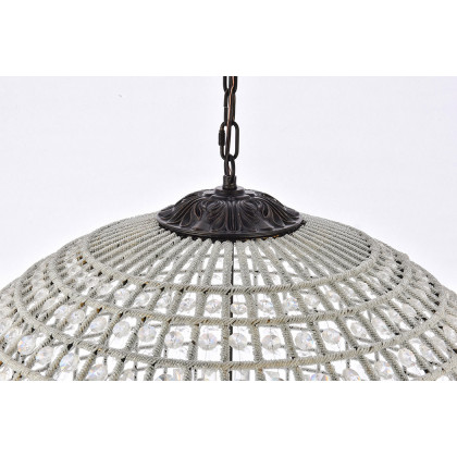 Elegant Urban Classic Pendant Lamp - Dark Bronze, L 36" (1205G36DB-RC)