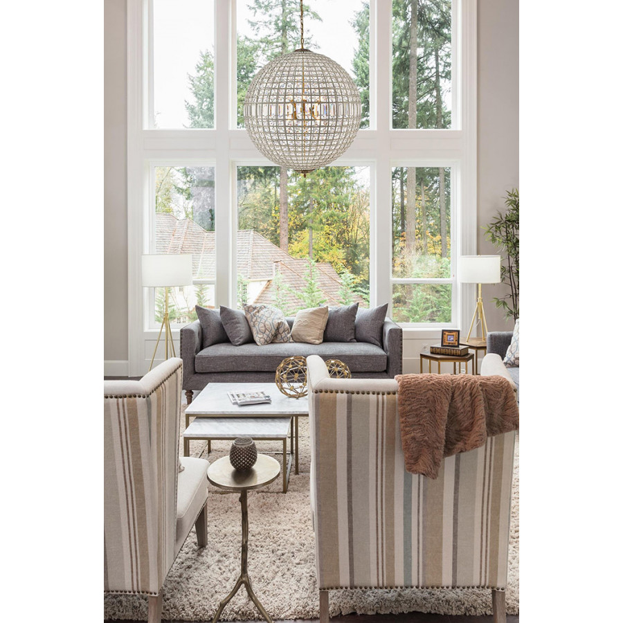 Elegant Urban Classic Pendant Lamp - French Gold, L 36" (1205G36FG-RC)