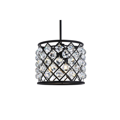 Elegant Urban Classic Madison Collection Pendant Lamp - Matte Black, L 14" (1206D14MB-RC)