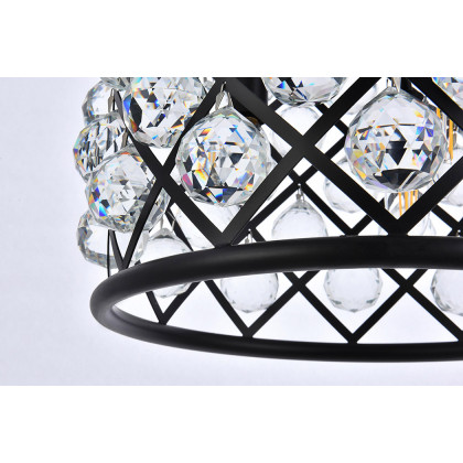 Elegant Urban Classic Madison Collection Pendant Lamp - Matte Black, L 14" (1206D14MB-RC)