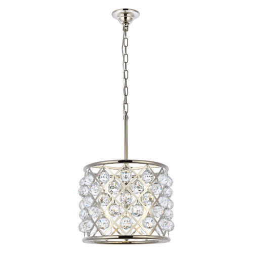 Elegant Urban Classic Madison Collection Pendant Lamp - Polished Nickel, L 14" (1206D14PN-RC)