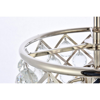 Elegant Urban Classic Madison Collection Pendant Lamp - Polished Nickel, L 14" (1206D14PN-RC)