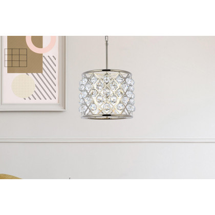 Elegant Urban Classic Madison Collection Pendant Lamp - Polished Nickel, L 14" (1206D14PN-RC)
