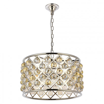 Elegant Urban Classic Madison Collection Pendant Lamp - Polished Nickel/Gold, L 20" (1206D20PN-GT-RC)