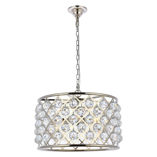Elegant Urban Classic Madison Collection Pendant Lamp - Polished Nickel, L 20" (1206D20PN-RC)