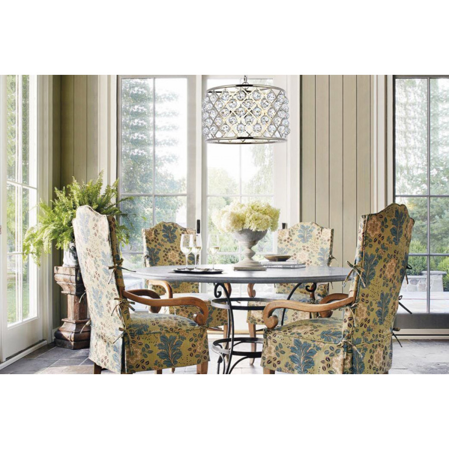 Elegant Urban Classic Madison Collection Pendant Lamp - Polished Nickel, L 20" (1206D20PN-RC)