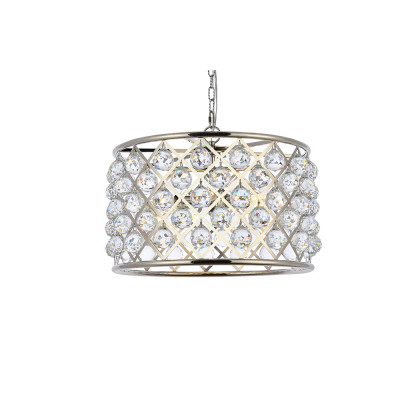 Elegant Urban Classic Madison Collection Pendant Lamp - Polished Nickel, L 20" (1206D20PN-RC)