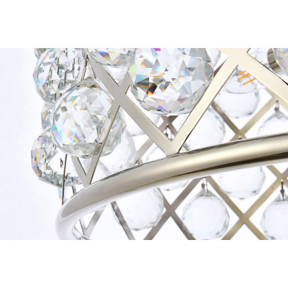 Elegant Urban Classic Madison Collection Pendant Lamp - Polished Nickel, L 20" (1206D20PN-RC)
