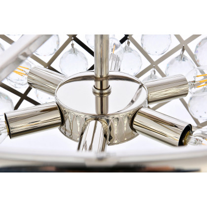 Elegant Urban Classic Madison Collection Pendant Lamp - Polished Nickel, L 20" (1206D20PN-RC)
