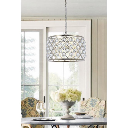 Elegant Urban Classic Madison Collection Pendant Lamp - Polished Nickel, L 20" (1206D20PN-RC)