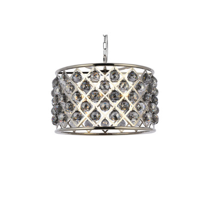 Elegant Urban Classic Madison Collection Pendant Lamp - Polished Nickel/Silver, L 20" (1206D20PN-SS-RC)