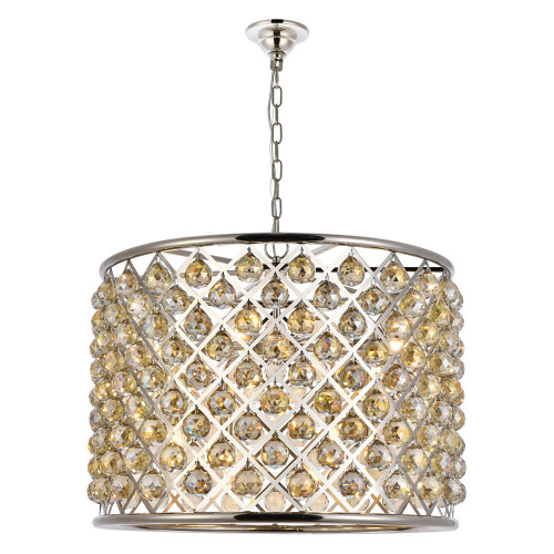 Elegant Urban Classic Madison Collection Pendant Lamp - Polished Nickel/Gold, L 27.5" (1206D27PN-GT-RC)