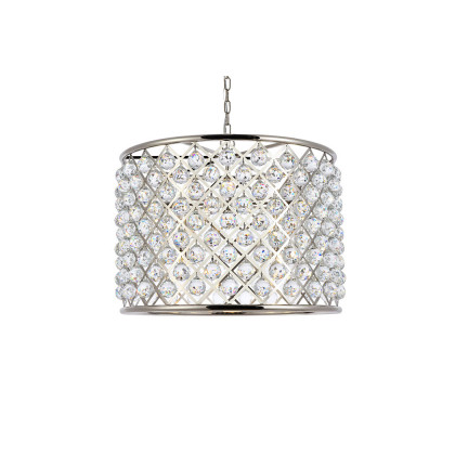 Elegant Urban Classic Madison Collection Pendant Lamp - Polished Nickel, L 27.5" (1206D27PN-RC)