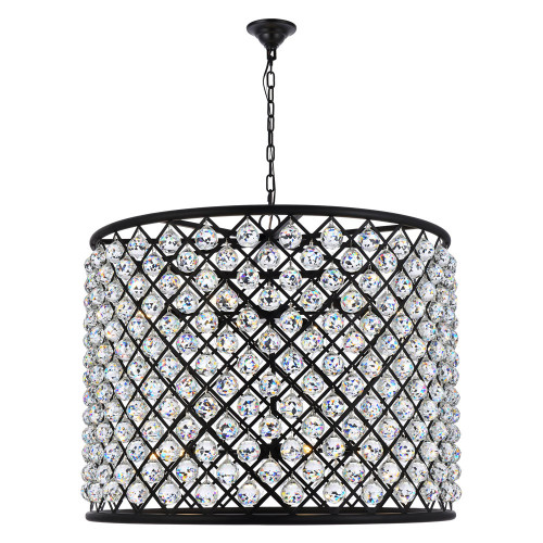 Elegant Urban Classic Madison Collection Pendant Lamp - Matte Black, L 35.5" (1206D35MB-RC)