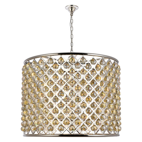 Elegant Urban Classic Madison Collection Pendant Lamp - Polished Nickel/Gold, L 35.5" (1206D35PN-GT-RC)