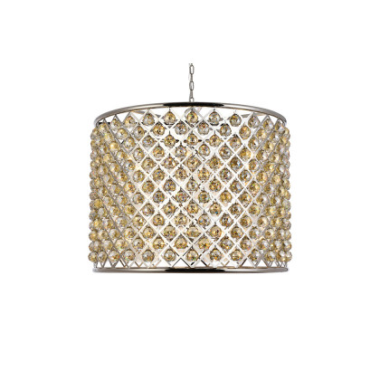 Elegant Urban Classic Madison Collection Pendant Lamp - Polished Nickel/Gold, L 35.5" (1206D35PN-GT-RC)