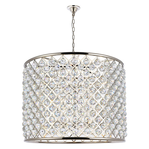 Elegant Urban Classic Madison Collection Pendant Lamp - Polished Nickel, L 35.5" (1206D35PN-RC)
