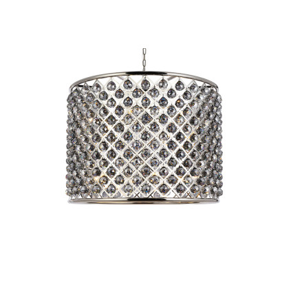 Elegant Urban Classic Madison Collection Pendant Lamp - Polished Nickel/Silver, L 35.5" (1206D35PN-SS-RC)