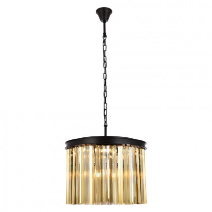 Elegant - Crystal Prism 6 Light Round Chandelier
