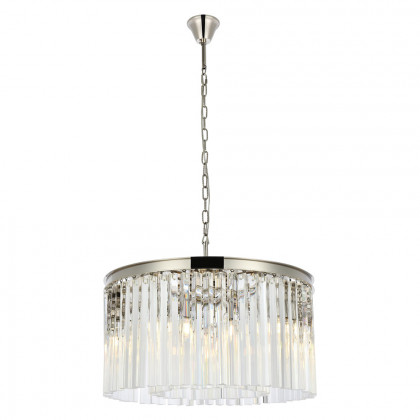 Elegant - Crystal Prism 6 Light Round Chandelier