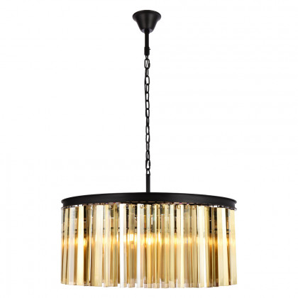 Elegant - Crystal Prism 6 Light Round Chandelier