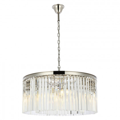 Elegant - Crystal Prism 6 Light Round Chandelier