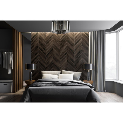 Elegant Crystal Prism 6 Light Flush Mount - Matte Black/Silver, L 26" (1208F26MB-SS-RC)