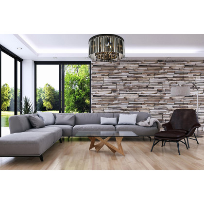Elegant Crystal Prism 6 Light Flush Mount - Matte Black/Silver, L 31.5" (1208F31MB-SS-RC)