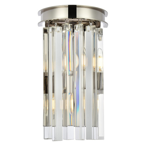 Elegant Urban Classic Sydney Collection Wall Lamp - Polished Nickel (1208W8PN-RC)