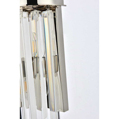 Elegant Urban Classic Sydney Collection Wall Lamp - Polished Nickel (1208W8PN-RC)