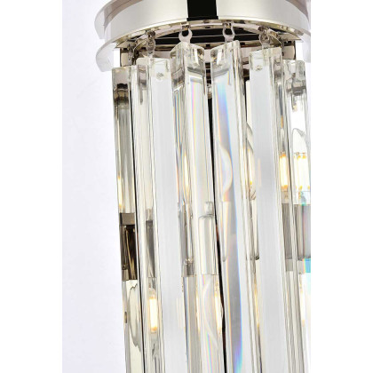 Elegant Urban Classic Sydney Collection Wall Lamp - Polished Nickel (1208W8PN-RC)