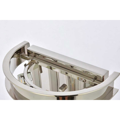 Elegant Urban Classic Sydney Collection Wall Lamp - Polished Nickel (1208W8PN-RC)