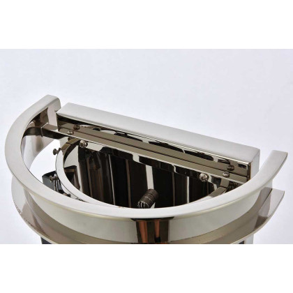 Elegant Urban Classic Sydney Collection Wall Lamp - Polished Nickel/Silver Shade (1208W8PN-SS-RC)