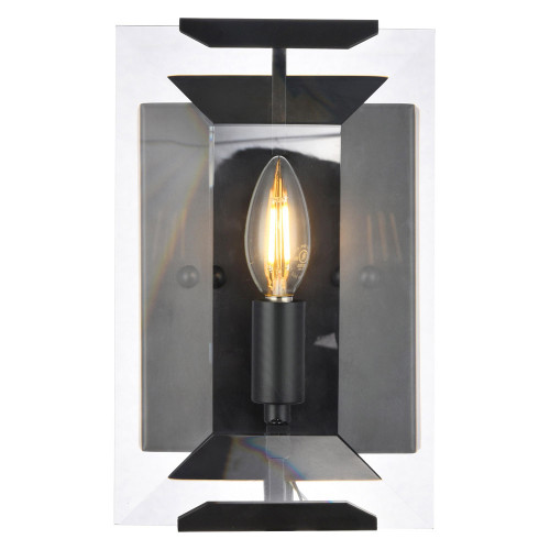 Elegant Urban Classic Monaco Collection Wall Sconce - Flat Black (1212W6FB)