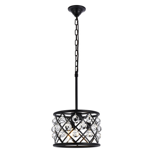 Elegant - Crystal Grid Hoop 3 Light Chandelier (PNT-1213D)
