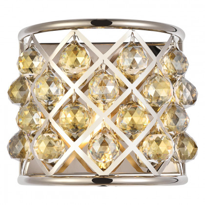 Elegant - Crystal Grid 1 Light Crystal Wall Sconce