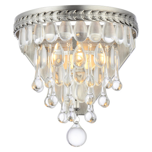 Elegant Wall Sconce - Antique Silver (1219W9AS-RC)