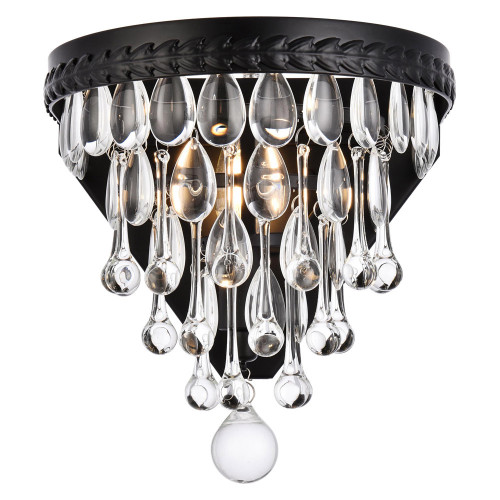 Elegant Wall Sconce - Black (1219W9BK-RC)