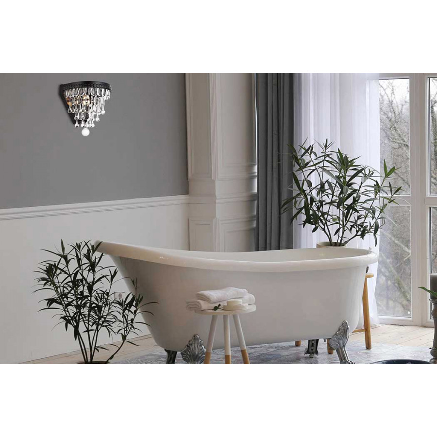Elegant Wall Sconce - Black (1219W9BK-RC)
