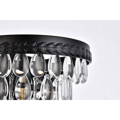 Elegant Wall Sconce - Black (1219W9BK-RC)