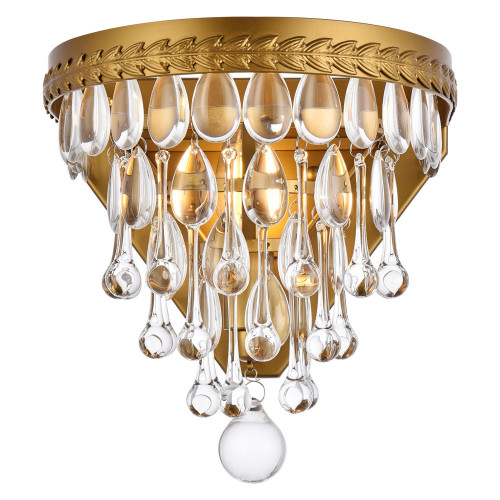 Elegant Wall Sconce - Brass (1219W9BR-RC)