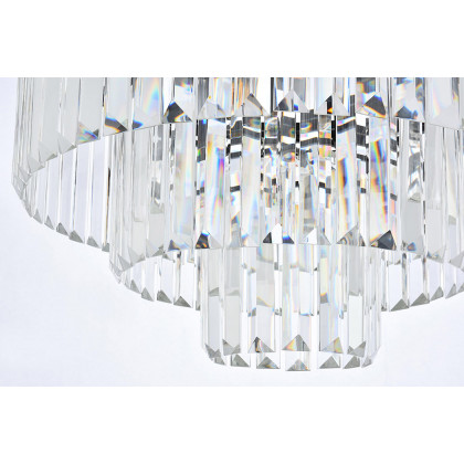 Elegant Urban Classic Chandelier - Matte Black, L 26" (1231D26MB-RC)