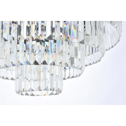 Elegant Urban Classic Chandelier - Matte Black, L 32" (1231D32MB-RC)