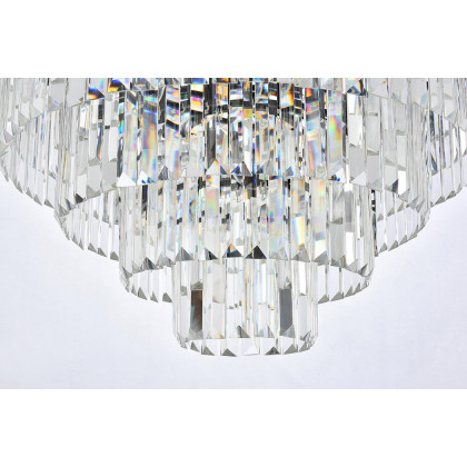 Elegant Urban Classic Chandelier - Matte Black, L 44" (1231D44MB-RC)