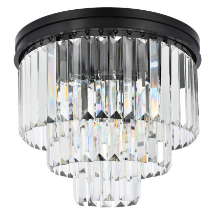 Elegant Urban Classic Flush Mount - Matte Black, L 20" (1231F20MB-RC)