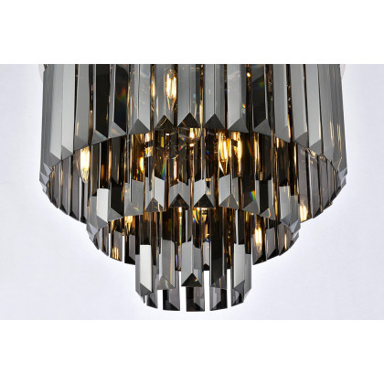 Elegant Urban Classic Flush Mount - Polished Nickel/Silver, L 20" (1231F20PN-SS-RC)