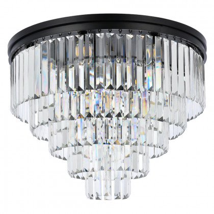 Elegant Urban Classic Flush Mount - Matte Black, L 32" (1231F32MB-RC)