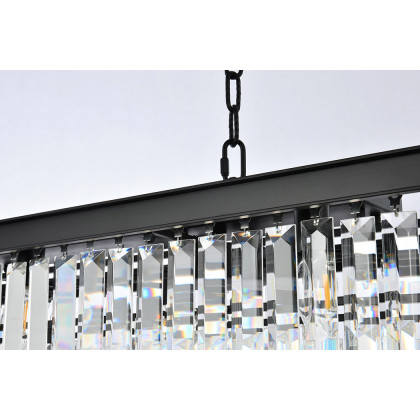 Elegant Urban Classic Chandelier - Matte Black, L 40" (1232D40MB-RC)