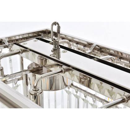 Elegant Urban Classic Chandelier - Polished Nickel, L 40" (1232D40PN-RC)