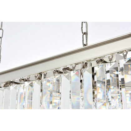 Elegant Urban Classic Chandelier - Polished Nickel, L 40" (1232D40PN-RC)